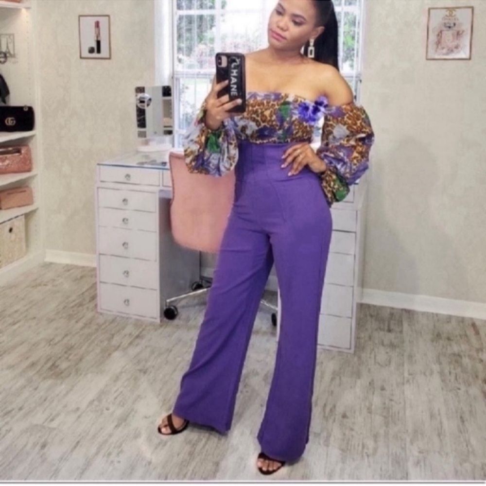 Spring High Waist Solid Pants Size Size Xsmall - Picture 7 of 13